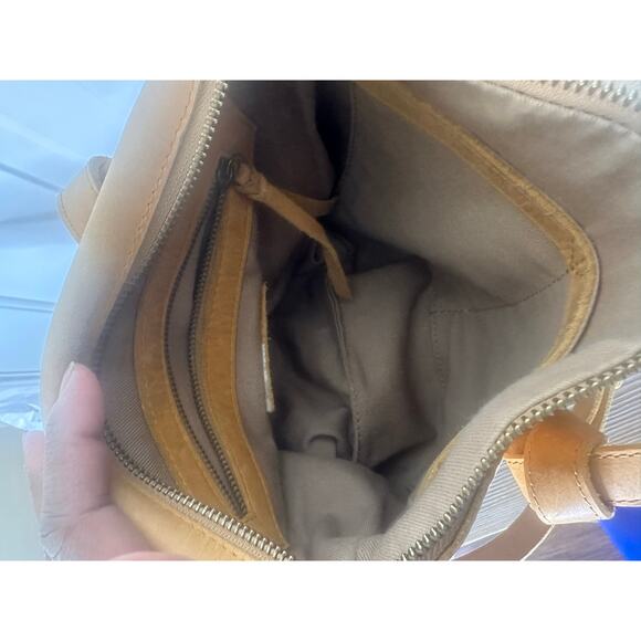 ABLE Bag Women's Brown Leather Rachel Knotted Details Crossbody Handbag - Picture 11 of 14